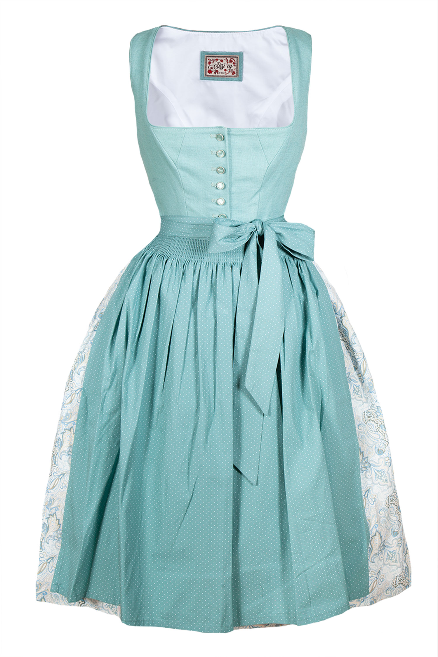 Traditionelles Dirndl von Sissi ey! in petrol