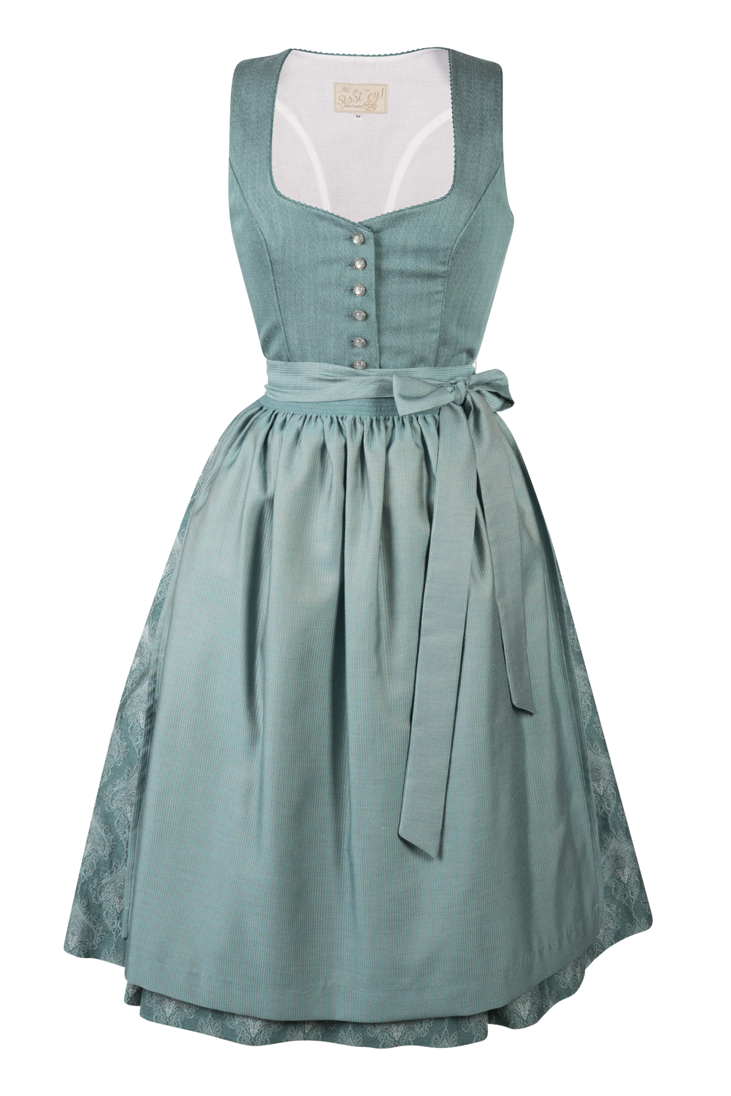 Dirndl Kaja in petrol